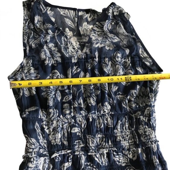 Madewell Sheer V-Neck Maxi Dress in Floral size 2 FLAWED - Picture 9 of 14